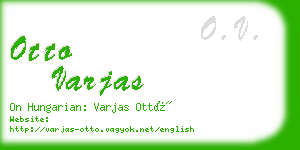 otto varjas business card